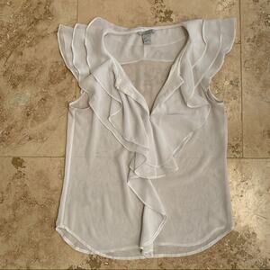 H&M frill chiffon blouse 6